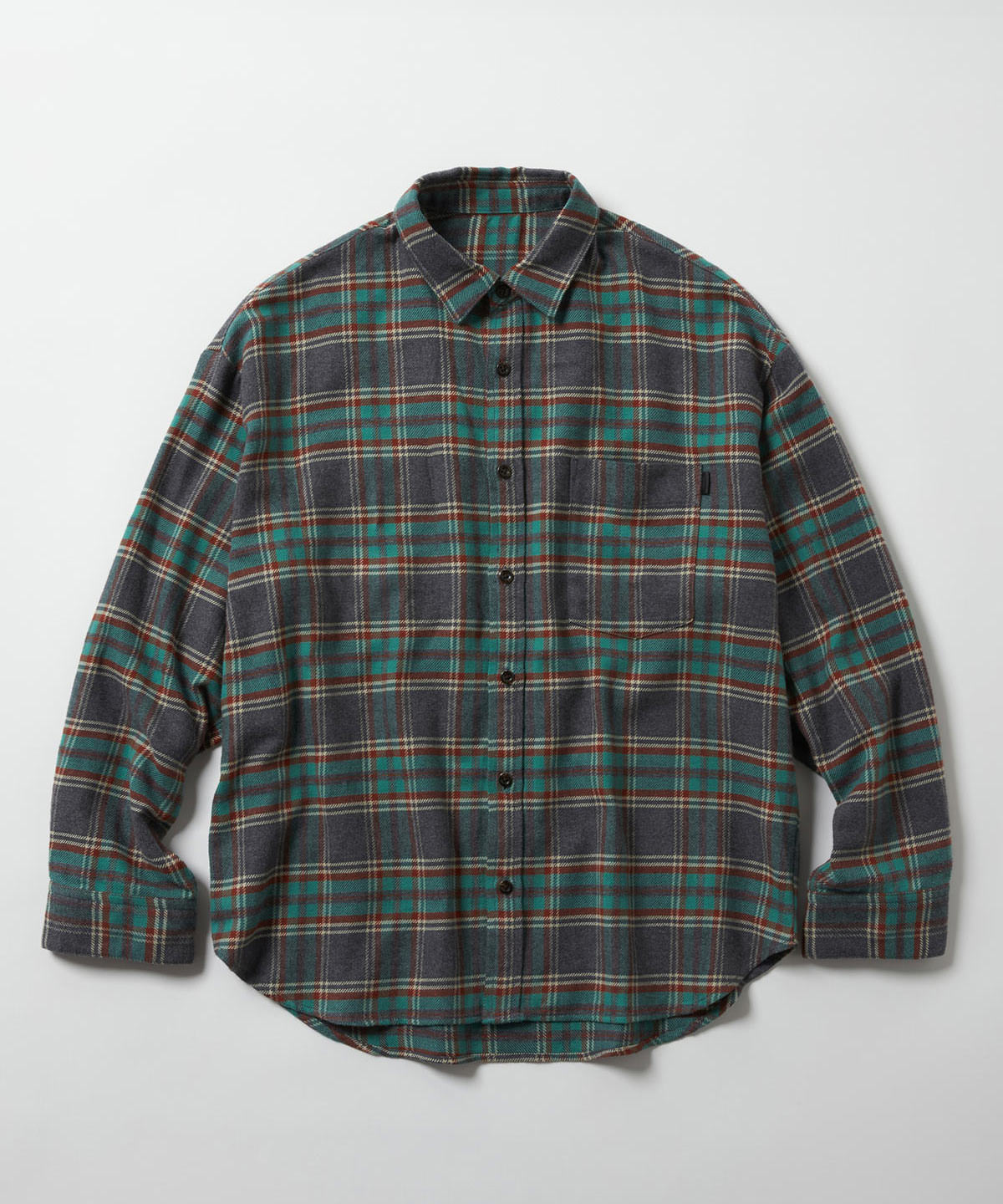 hyakki Flannel Checkshirts Gray-